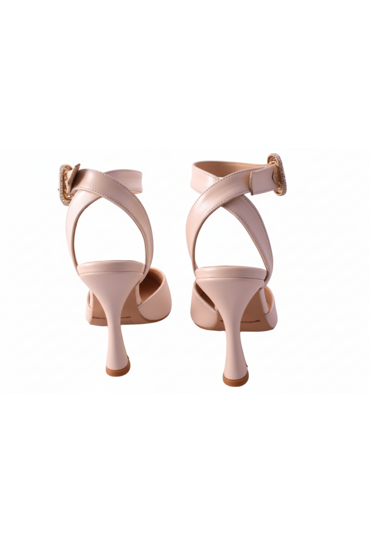 Νυφική Δερμάτινη Εξώφτερνη Γόβα  9cm  by Trace | 92167-LL