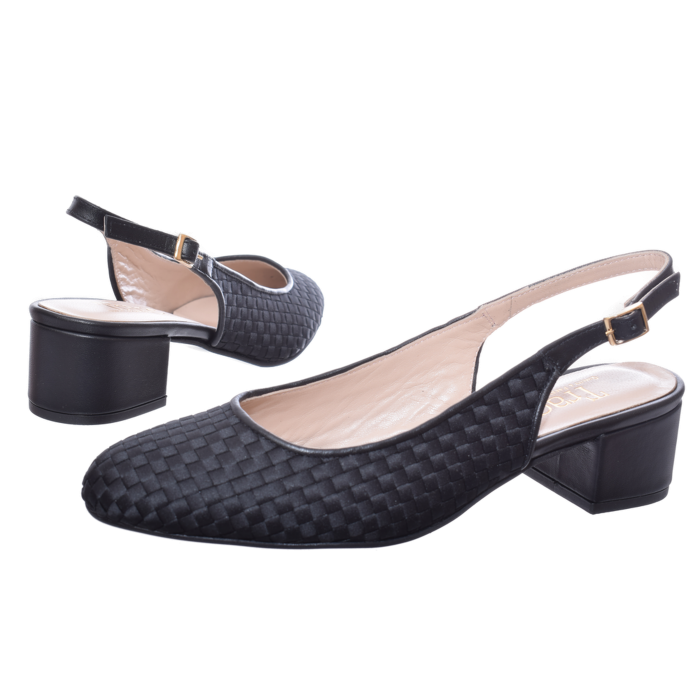 Caprice by Trace Γόβα Sling Back - ψάθινη εμφάνιση