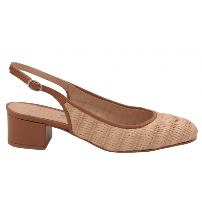 Monaco by Trace Γόβα Sling Back - ψάθινη εμφάνιση Monaco by Trace Γόβα Sling Back - ψάθινη εμφάνιση