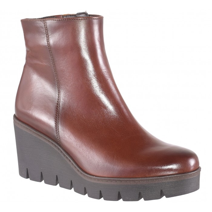 Gabor Δερμάτινο Μποτάκι - GAB.54780 - Καφε