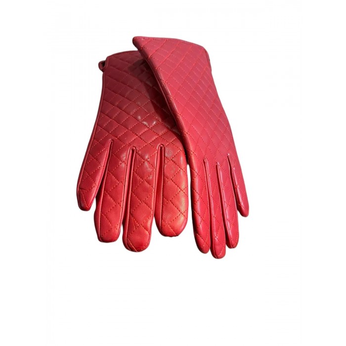 Γυναικεία Γάντια - Δερμάτινα - Κοκκινο