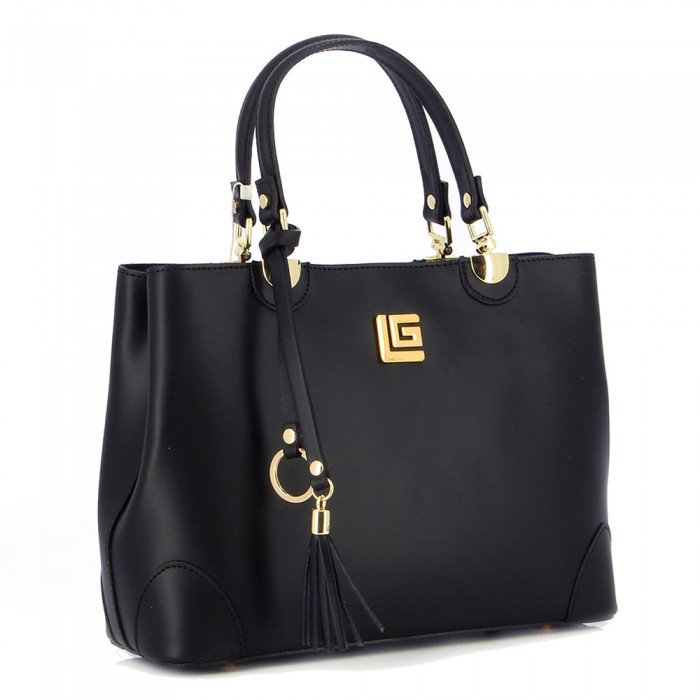 Guy Laroche Δερμάτινη Τσάντα Ώμου GL-8228 - Μαυρο Guy Laroche Δερμάτινη Τσάντα Ώμου GL-8228 - Μαυρο