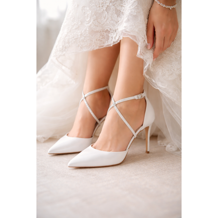 Δερμάτινα Νυφικά Υποδήματα Guy Laroche -  GL502S26010999 - Λευκο Περλε