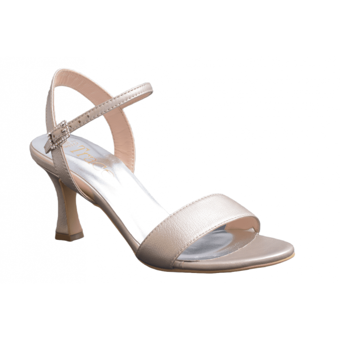 Nefeli - Πέδιλο με Anκle Strap 7cm - Αμμου