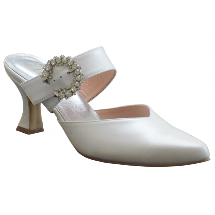 Bianca Mules by Trace  | 801-2-HZ - Λευκο Bianca Mules by Trace  | 801-2-HZ - Λευκο