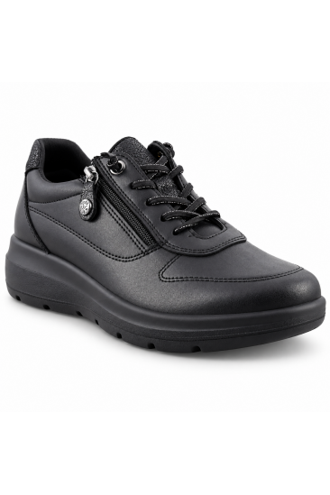 IMAC 206010 Γυναικεία Δερμάτινα Sneakers με Φερμουάρ & Ανατομικό Πέλμα