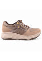 IMAC 208210  Γυναικεία Ανατομικά Sneakers Nubuck Μαύρα ή Πούρο με Έξτρα Φάρδος
