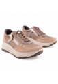 IMAC 208210  Γυναικεία Ανατομικά Sneakers Nubuck Μαύρα ή Πούρο με Έξτρα Φάρδος