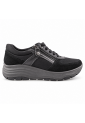 IMAC 208210  Γυναικεία Ανατομικά Sneakers Nubuck Μαύρα ή Πούρο με Έξτρα Φάρδος