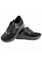 IMAC 208210  Γυναικεία Ανατομικά Sneakers Nubuck Μαύρα ή Πούρο με Έξτρα Φάρδος