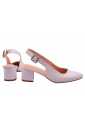 Γόβες TRACE Δερμάτινες Slingback – Bridal 4,5 εκ  | 809-W-KS