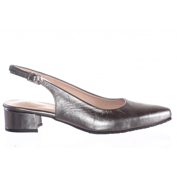 Δερμάτινη Εξώφτερνη  Ανατομική  Γοβα  | 809-KS - Ατσαλι