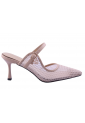 Laura Biagiotti Κομψά Mules 7,5 cm με διάφανο διχτυ |   LB-9676