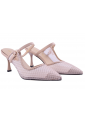 Laura Biagiotti Κομψά Mules 7,5 cm με διάφανο διχτυ |   LB-9676