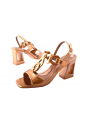 Γυναικεία Πέδιλα Laura Biagiotti 8cm Heel με Περίτεχνο Τακούνι – Metallic Style   LB-9750