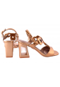 Γυναικεία Πέδιλα Laura Biagiotti 8cm Heel με Περίτεχνο Τακούνι – Metallic Style   LB-9750