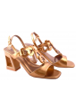 Γυναικεία Πέδιλα Laura Biagiotti 8cm Heel με Περίτεχνο Τακούνι – Metallic Style   LB-9750