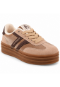 Laura Biagiotti - Γυναικεία Flatform Sneakers Suede Μπεζ  LB-9805
