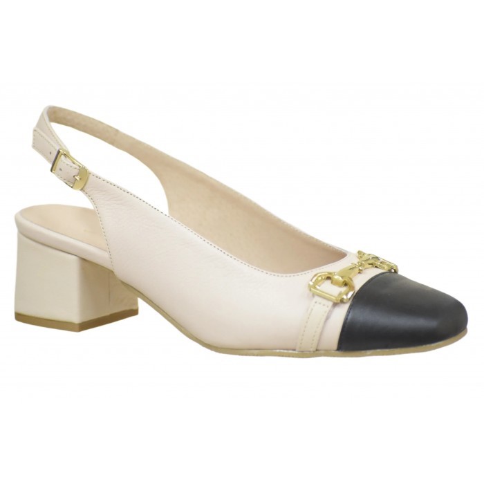Εξώφτερνη Ανατομική Γόβα by Trace extra Soft Insole Padding  901-MS - Μπεζ | Μαύρο Εξώφτερνη Ανατομική Γόβα by Trace extra Soft Insole Padding  901-MS - Μπεζ | Μαύρο