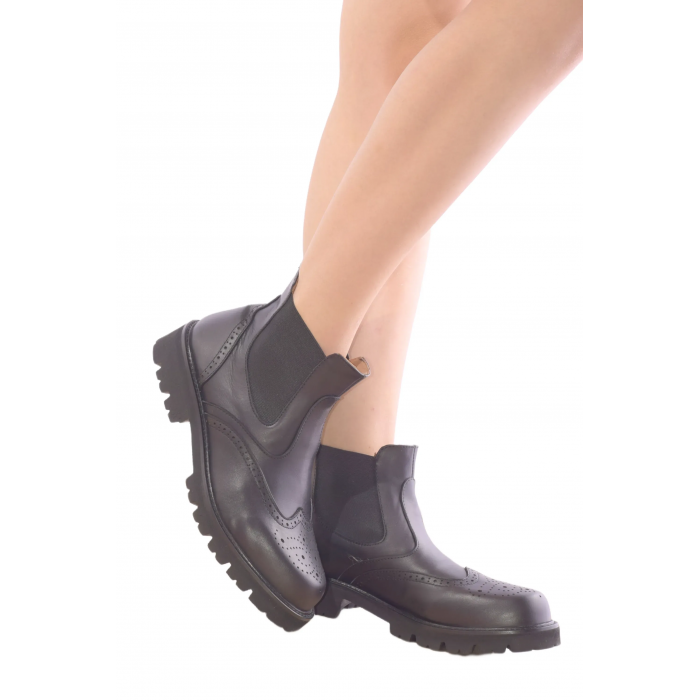 Δερμάτινο Μποτάκι  Repo  |   A3068 - Μαυρο