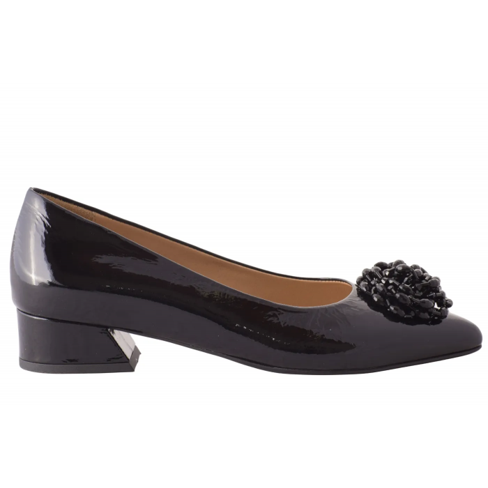 Γόβα Ανατομική Λουστρίνι με κρύσταλλο αγκράφα  3 cm - by  Relax Anatomic | H-26046-03 - Μαυρο Γόβα Ανατομική Λουστρίνι με κρύσταλλο αγκράφα  3 cm - by  Relax Anatomic | H-26046-03 - Μαυρο