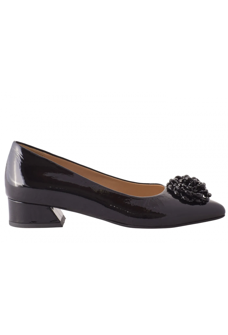 Γόβα Ανατομική Λουστρίνι με κρύσταλλο αγκράφα  3 cm - by  Relax Anatomic | H-26046-03 Γόβα Ανατομική Λουστρίνι με κρύσταλλο αγκράφα  3 cm - by  Relax Anatomic | H-26046-03