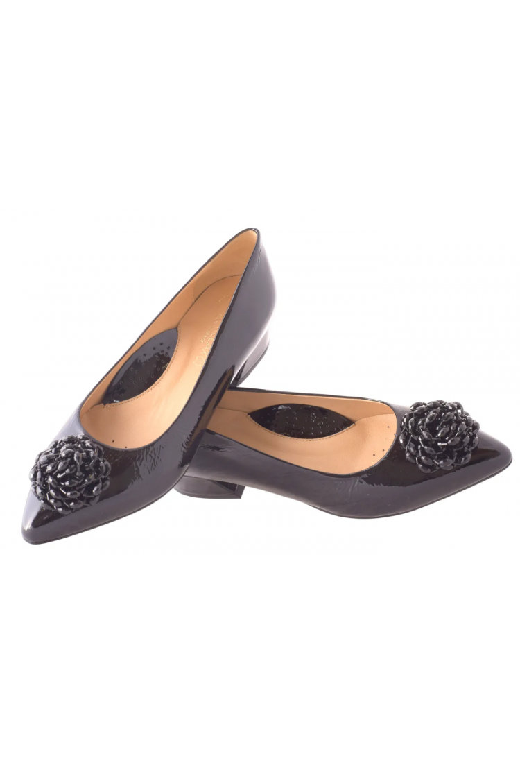 Γόβα Ανατομική Λουστρίνι με κρύσταλλο αγκράφα  3 cm - by  Relax Anatomic | H-26046-03 Γόβα Ανατομική Λουστρίνι με κρύσταλλο αγκράφα  3 cm - by  Relax Anatomic | H-26046-03