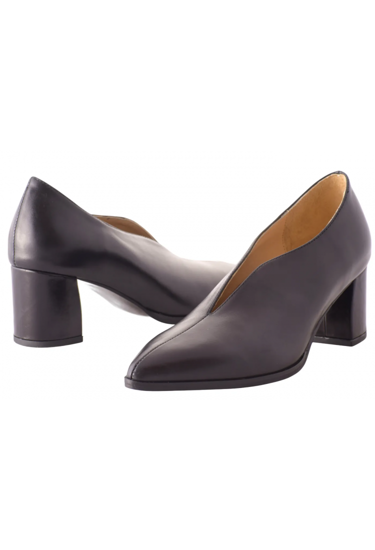 Γόβα Δερμάτινη Ανατομική V τελείωμα  5,5 cm - by  Relax Anatomic | H-55048-B01 Γόβα Δερμάτινη Ανατομική V τελείωμα  5,5 cm - by  Relax Anatomic | H-55048-B01