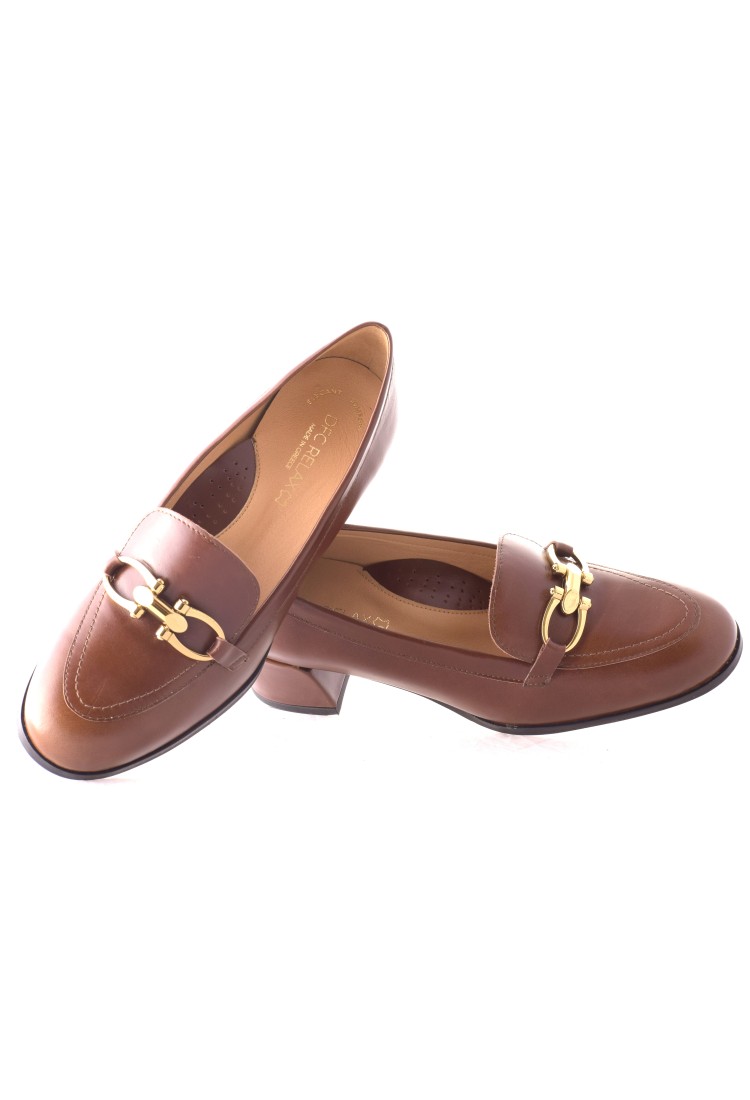 Γόβα Ανατομική Λουστρίνι με αγκράφα και κροκό  λεπτομέρεια,  4,5 cm - by  Relax Anatomic | E-5276-392