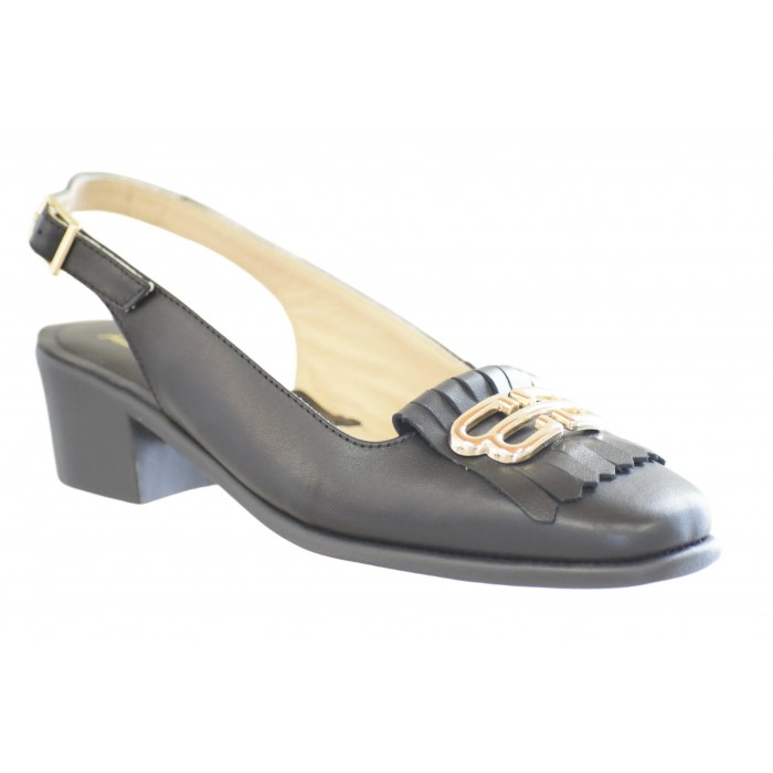 Εξώφτερνη Γόβα  Trace - δέρμα-λουστρίνι 4εκ,   |  E-5284