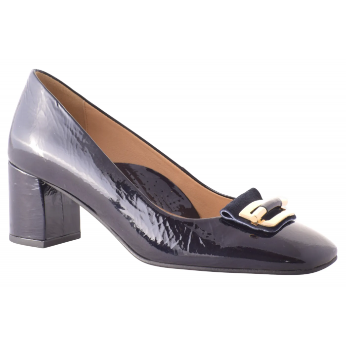 Γόβα Ανατομική Λουστρίνι με αγκράφα  5,5 cm - by  Relax Anatomic | H-62033-32 - Μπλε