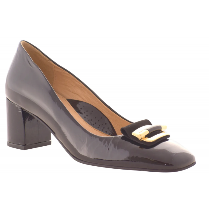 Γόβα Ανατομική Λουστρίνι με αγκράφα  5,5 cm - by  Relax Anatomic | H-62033-32 - Μαυρο Γόβα Ανατομική Λουστρίνι με αγκράφα  5,5 cm - by  Relax Anatomic | H-62033-32 - Μαυρο