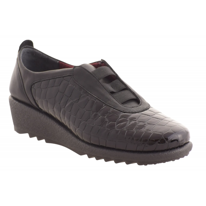 Ανατομικά Δερμάτινα Μοκασίνια by Relax Anatomic    E-7345-81W - Μαυρο