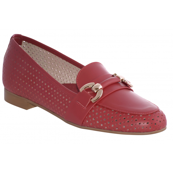 Ανατομικά Δερμάτινα Μοκασίνια by Relax Anatomic  | H-10054 - Κοκκινο