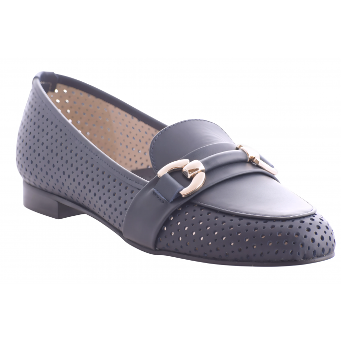 Ανατομικά Δερμάτινα Μοκασίνια by Relax Anatomic  | H-10054 - Μπλε