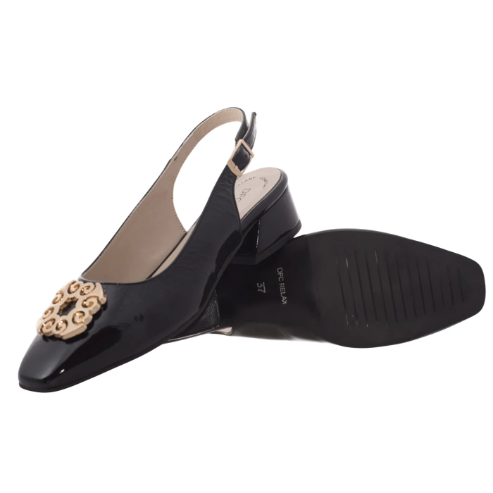 Ανατομική Εξώφτερνη Γόβα Λουστρίνι με Αγκράφα της Relax-Anatomic   |   H-27035