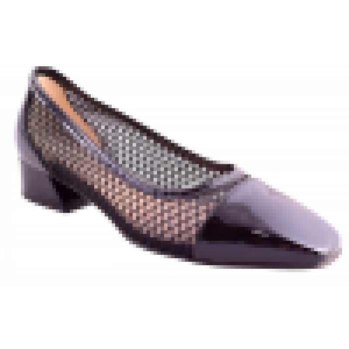 Γυναικείες Γόβες Δερμάτινες  και Ανατομικές με Διαφάνεια & Χαμηλό Τακούνι 4 cm by  Relax Anatomic | H-27036-386 - Μαυρο