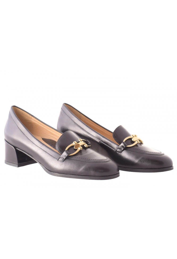 Μοκασίνι  Ανατομικό Δέρμα με αγκράφα   4,0 cm - by  Relax Anatomic | H-40033-B01 Μοκασίνι  Ανατομικό Δέρμα με αγκράφα   4,0 cm - by  Relax Anatomic | H-40033-B01