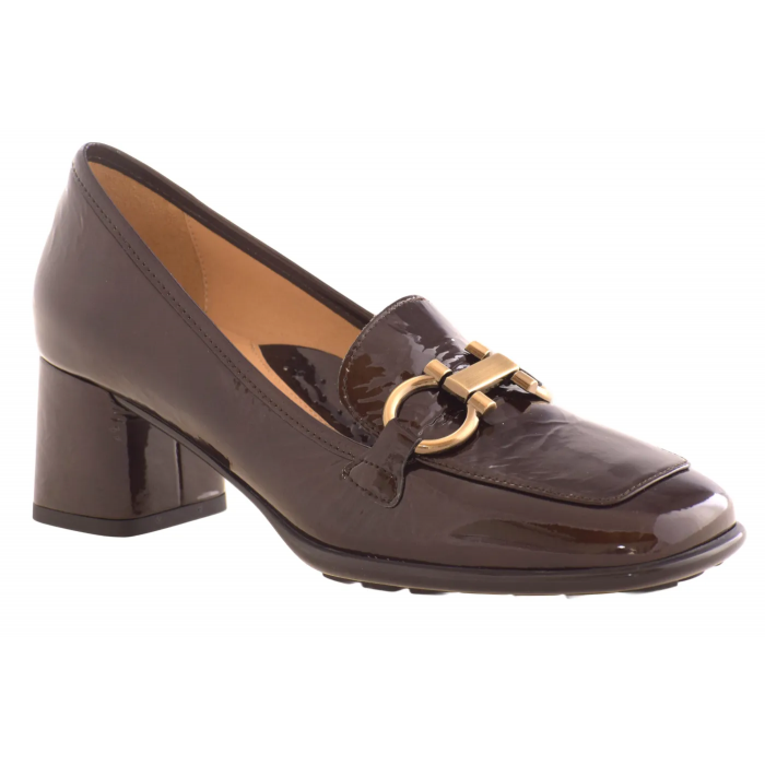 Γόβα Ανατομική Λουστρίνι με αγκράφα  5,0 cm - by  Relax Anatomic | H-46001-3 - Καφε