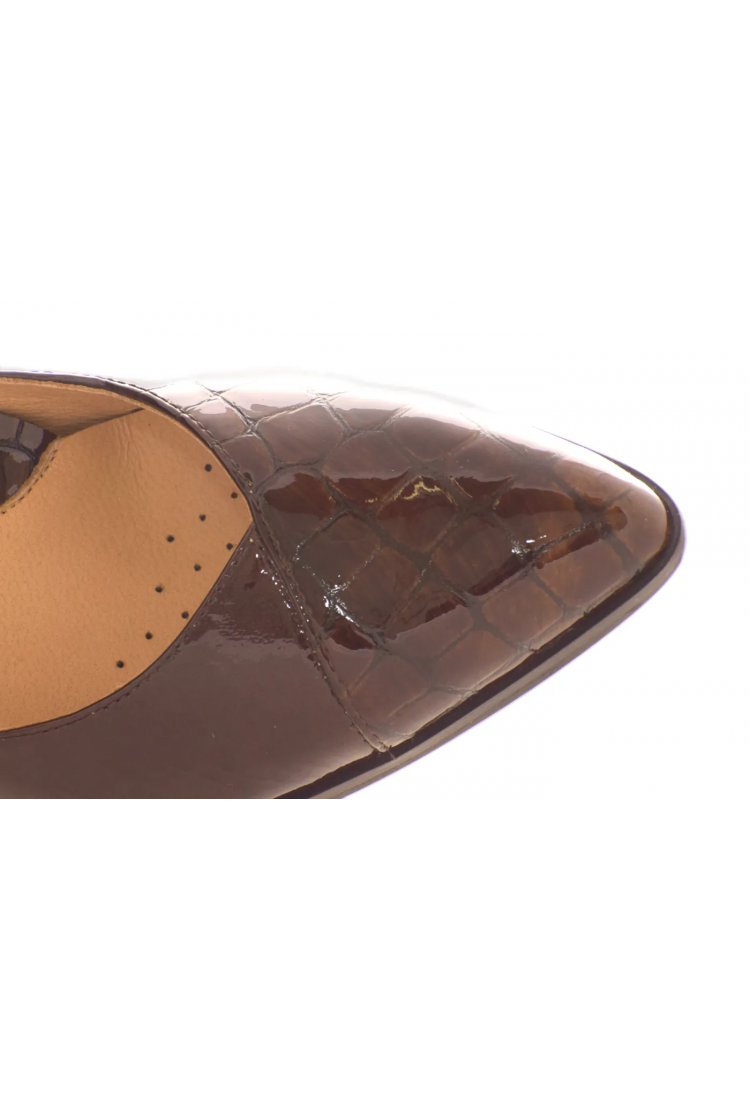 Γόβα Ανατομική Λουστρίνι Κροκό  5,5 cm - by  Relax Anatomic | H-55047-83