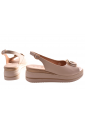 Γυναικεία Δερμάτινα  Πέδιλα  5 cm και Ανατομικό Πάτο by Repo | 18208-E6