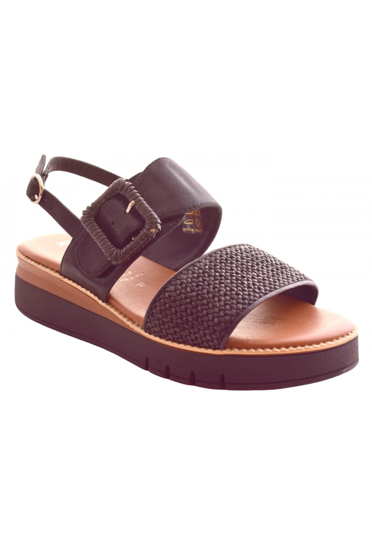 Γυναικεία Δερμάτινα  Πέδιλα  4cm και Ανατομικό Πάτο by Repo | 80264-E6