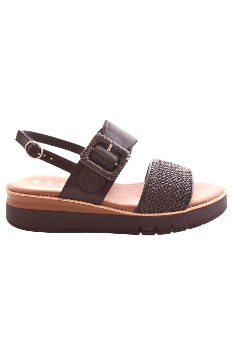 Γυναικεία Δερμάτινα  Πέδιλα  4cm και Ανατομικό Πάτο by Repo | 80264-E6