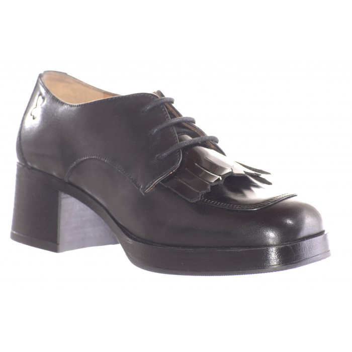 Γυναικεία Δερμάτινα Oxfords by Repo |  A12512 - Μαυρο