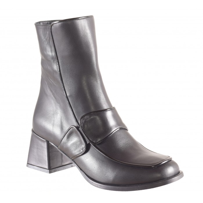 Δερμάτινο Μποτάκι  Repo  |   A50621 - Μαυρο