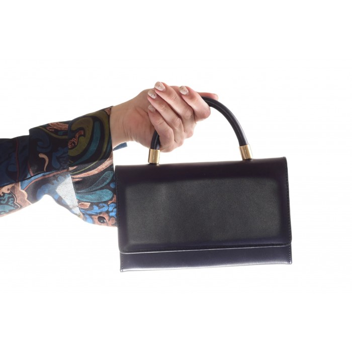 Δερμάτινο Τσαντάκι Αμπιγιέ - 3505-SL - Μαυρο