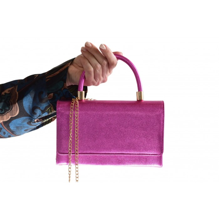 Δερμάτινο Τσαντάκι Αμπιγιέ - 3505-SL - Ματζεντα