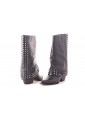 Δερμάτινη Μπότα  Western Style  4 cm by Trace Collection KI-5951