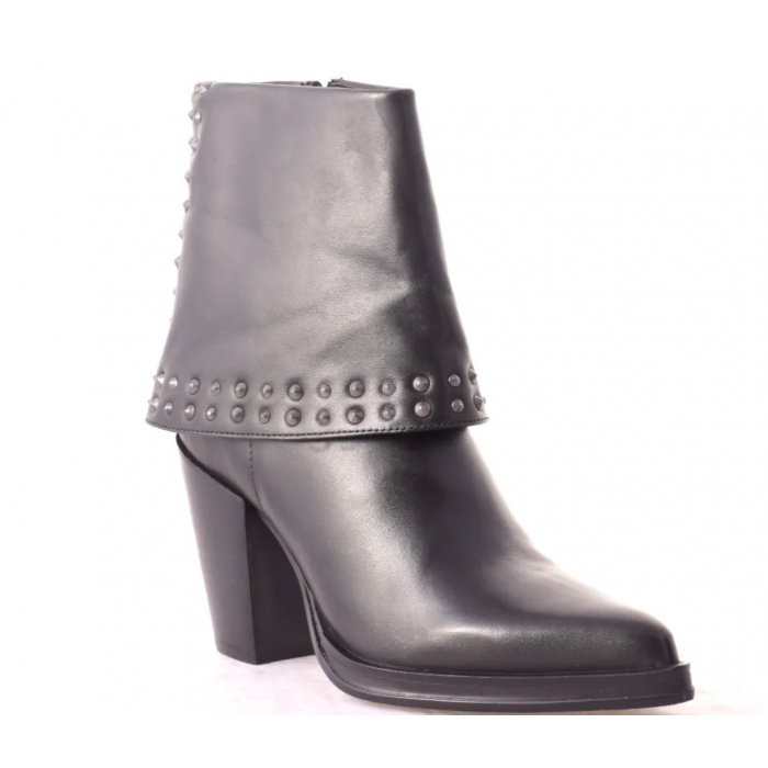 Δερμάτινο Μποτάκι  Western Style  8 cm by Trace Collection KI-6043 - Μαυρο  Δερμάτινο Μποτάκι  Western Style  8 cm by Trace Collection KI-6043 - Μαυρο