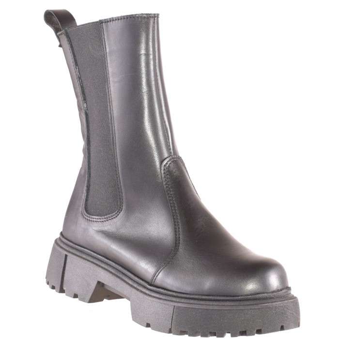 Μποτάκι Δερμάτινο by Trace  |   L-201-T - Μαυρο